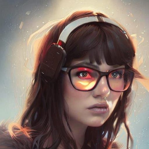 AI Generated Image of a Gamer Girl