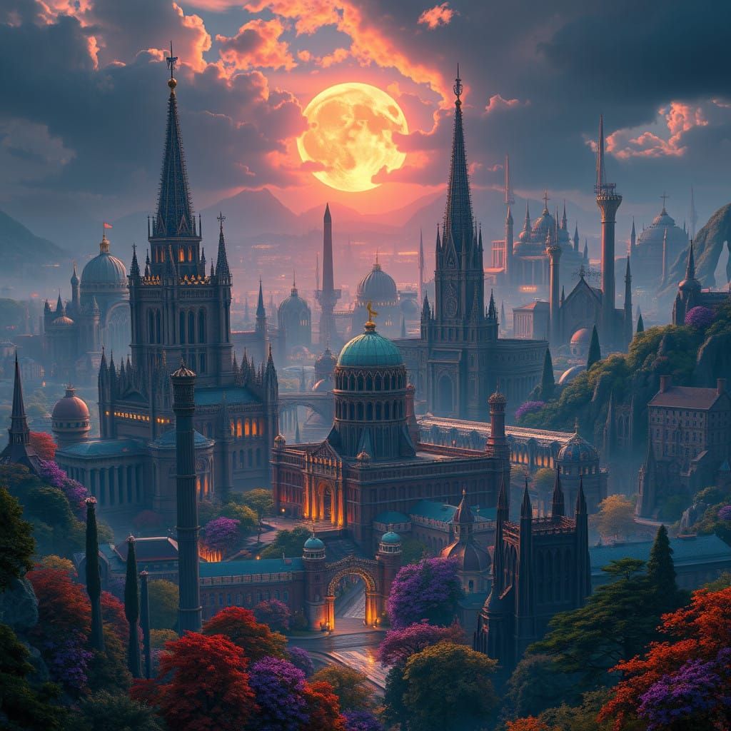 Fantastical Metropolis in European Union Inspiration