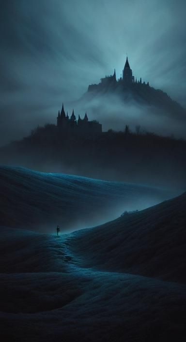 Surreal Shadow Dance in Expressionist Oil Painting