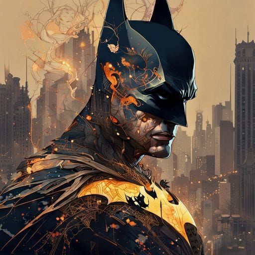 Stylized Batman Illustration
