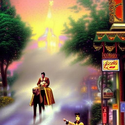 Elvis Presley Rides a Camel: Ethereal Fantasy