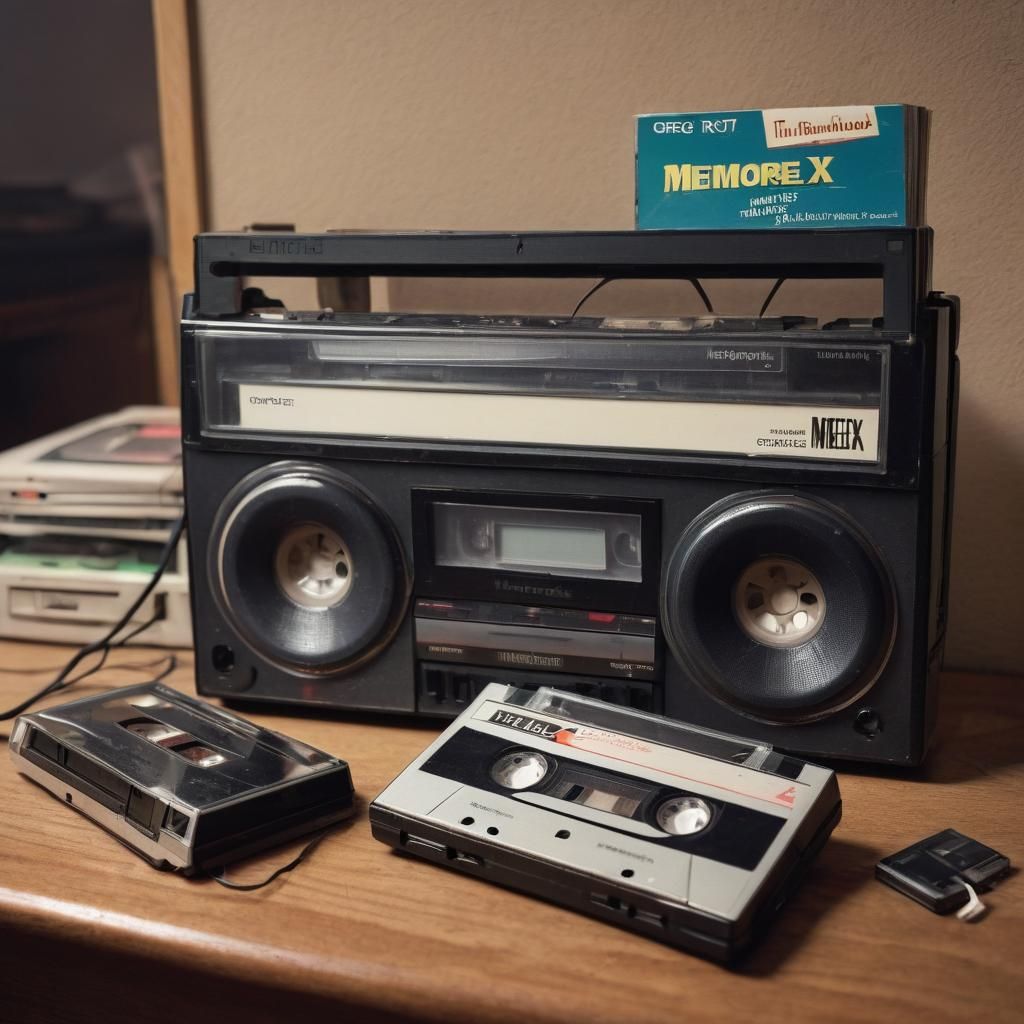 Sinister 1980s Cassette Tape and Walkman