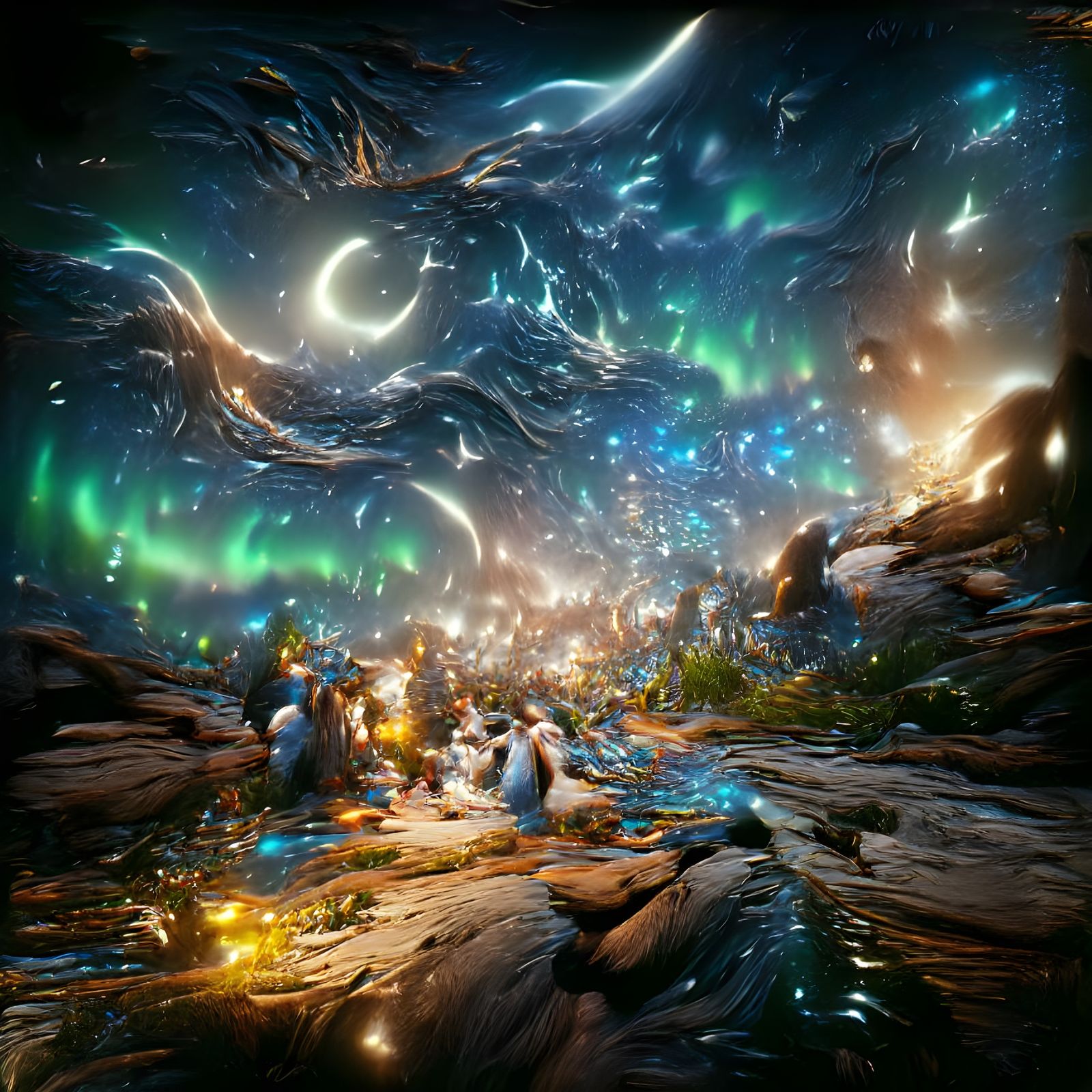 Ethereal Galaxy Masterpiece in Cosmic Art Style