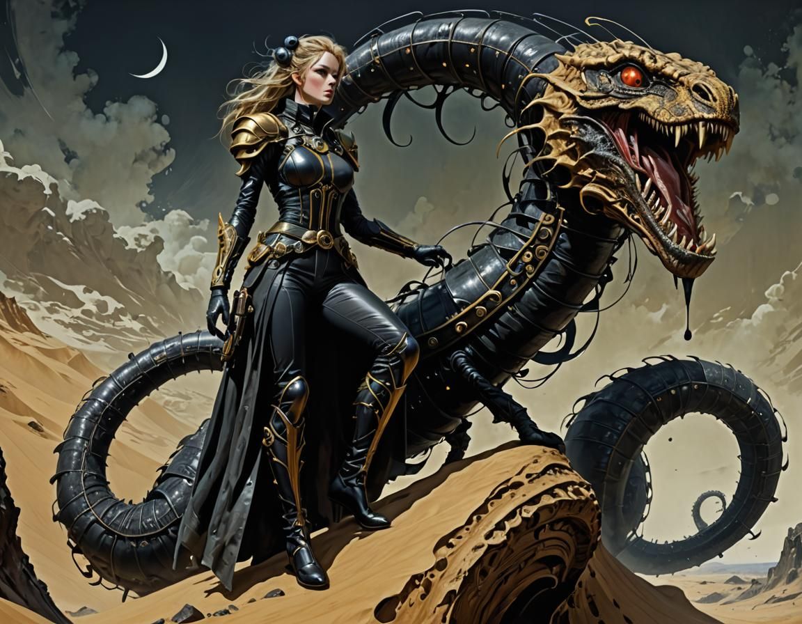 The damsel and the enigmatic worm