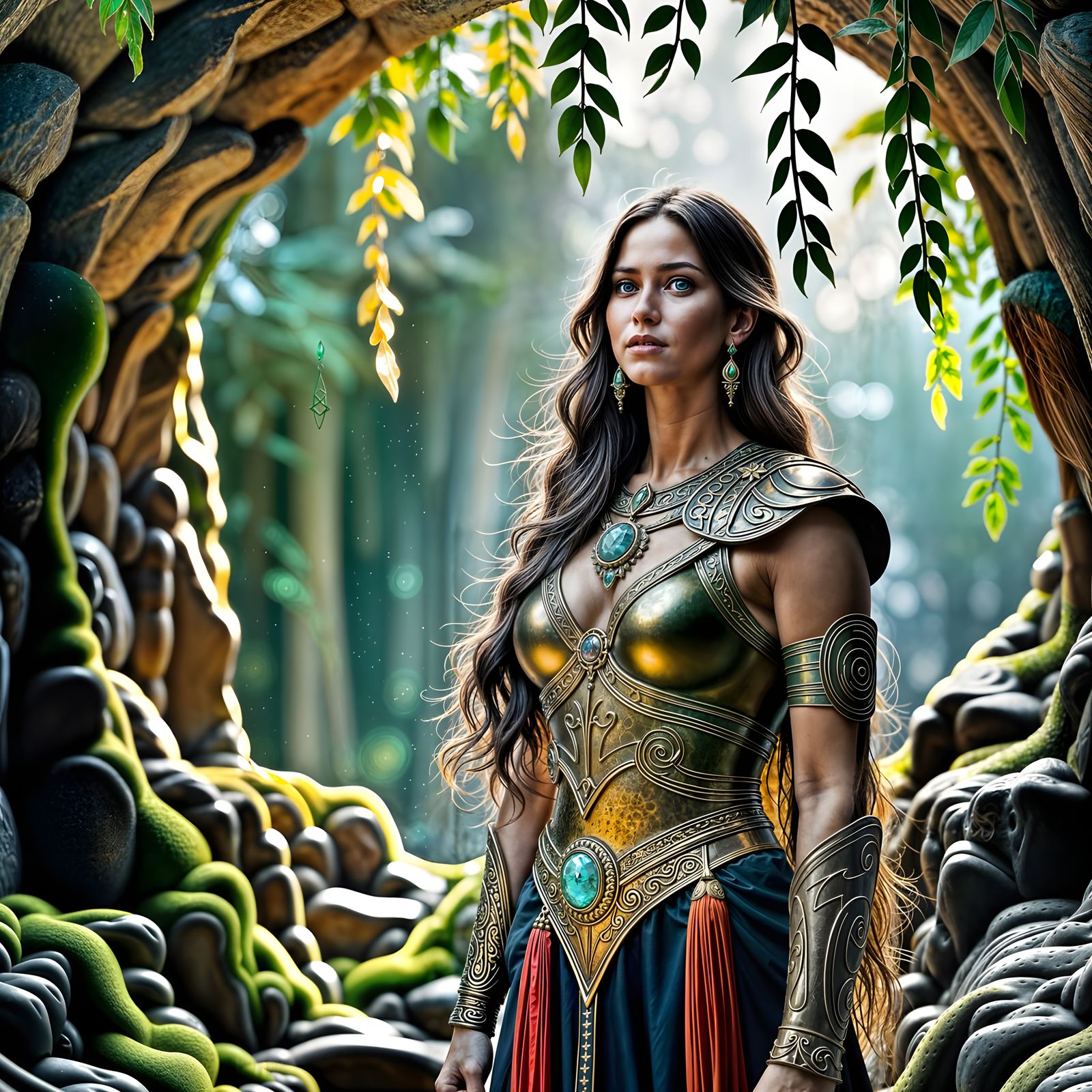 Thalyra, the Still Flame Beneath the Leaves