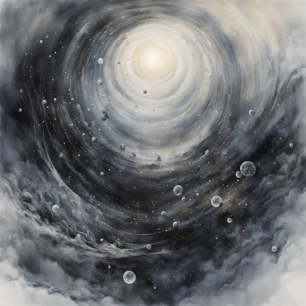 Cosmic Void Dreamscape in Watercolor