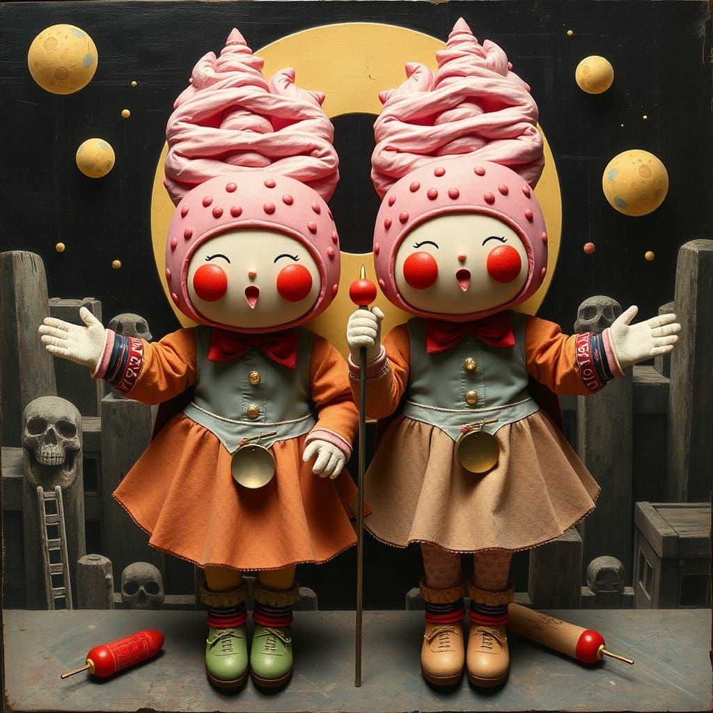 Surreal Hostess Twinkies in Industrial Assemblage Style