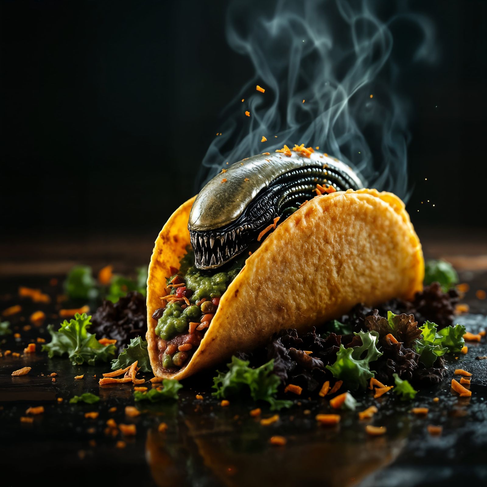 In space, no one can hear you eat.