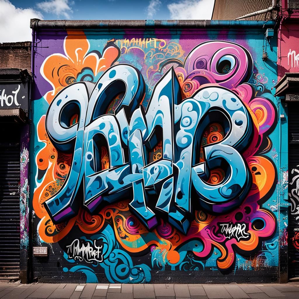 Bold Street-Style Graphics with Graffiti Art in 3D