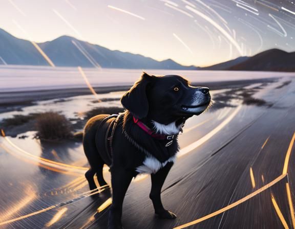 Star Trails Across the Night Sky