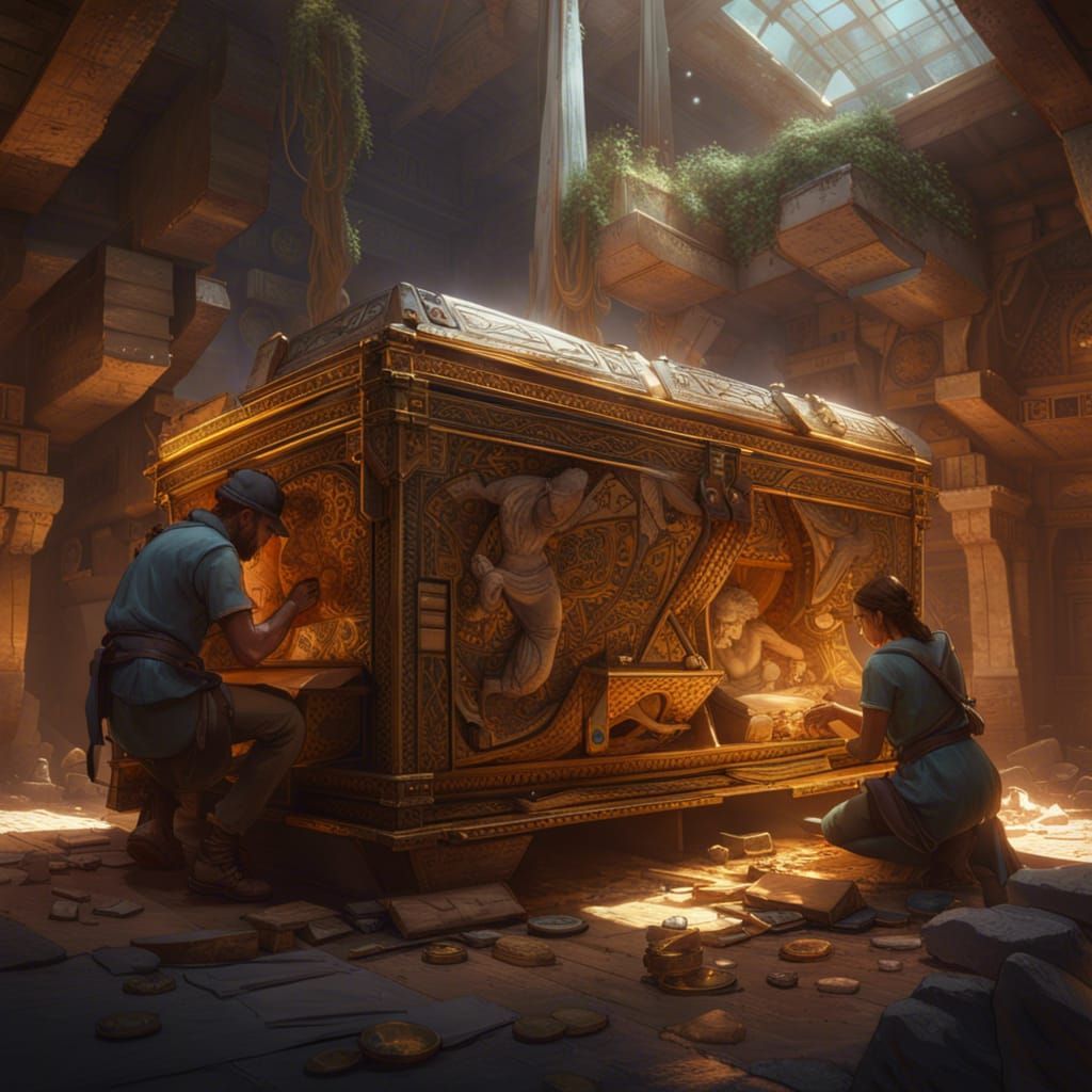 Archaeologists Discover Pandora's Box: Hyperdetailed Concept...