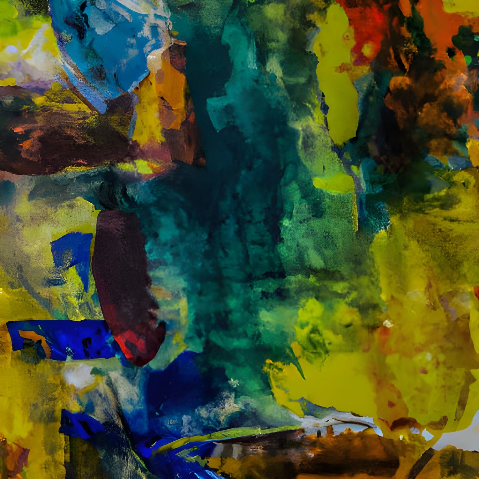 Colorful Expressionist Oil Painting in Neo-Impressionism Sty...