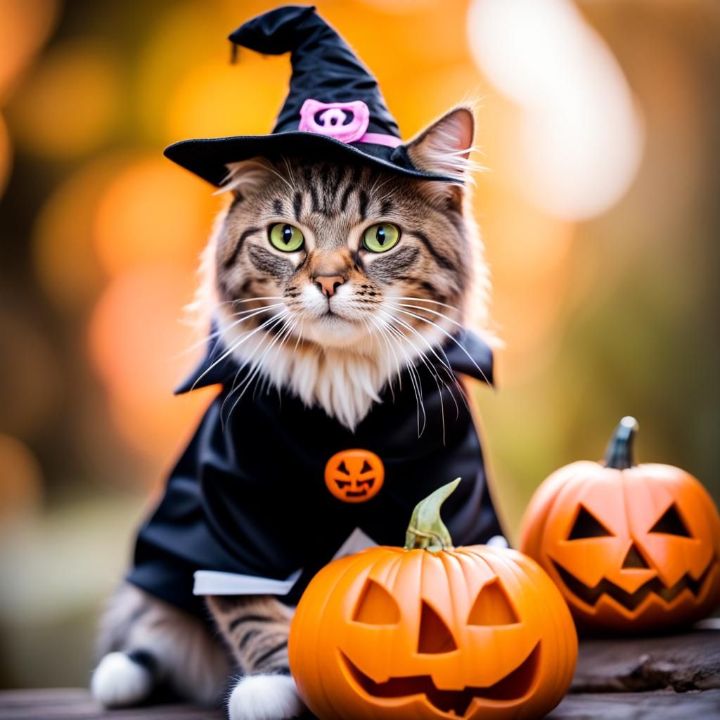 Cat in Halloween Costume: Professional Photography