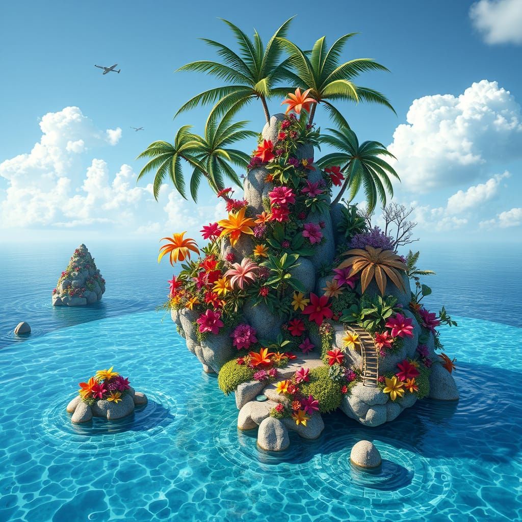Tropical Islands in Infinite Perspective