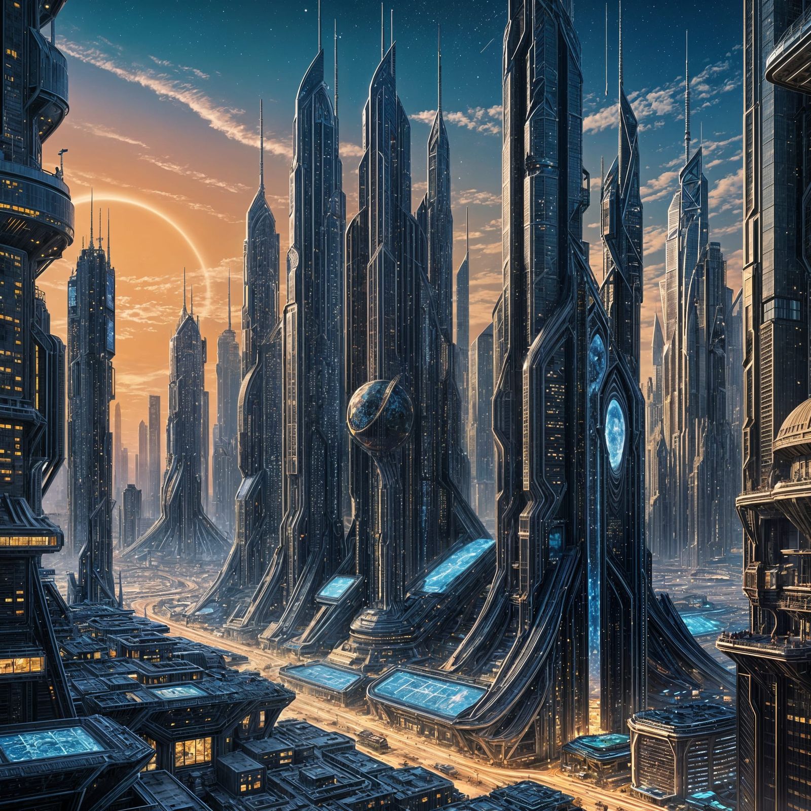 Futuristic Vision of Planet Earth