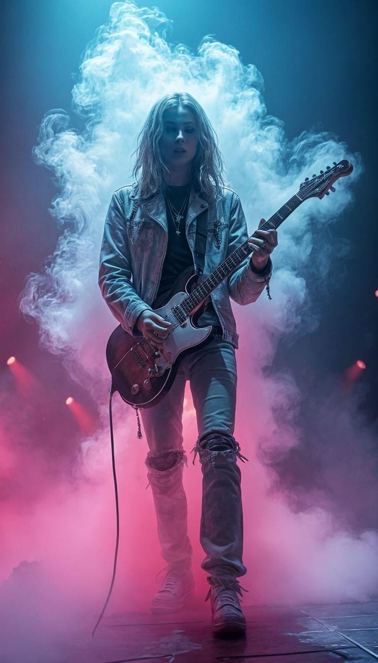 Smoke-Formed Pop Star Center Stage