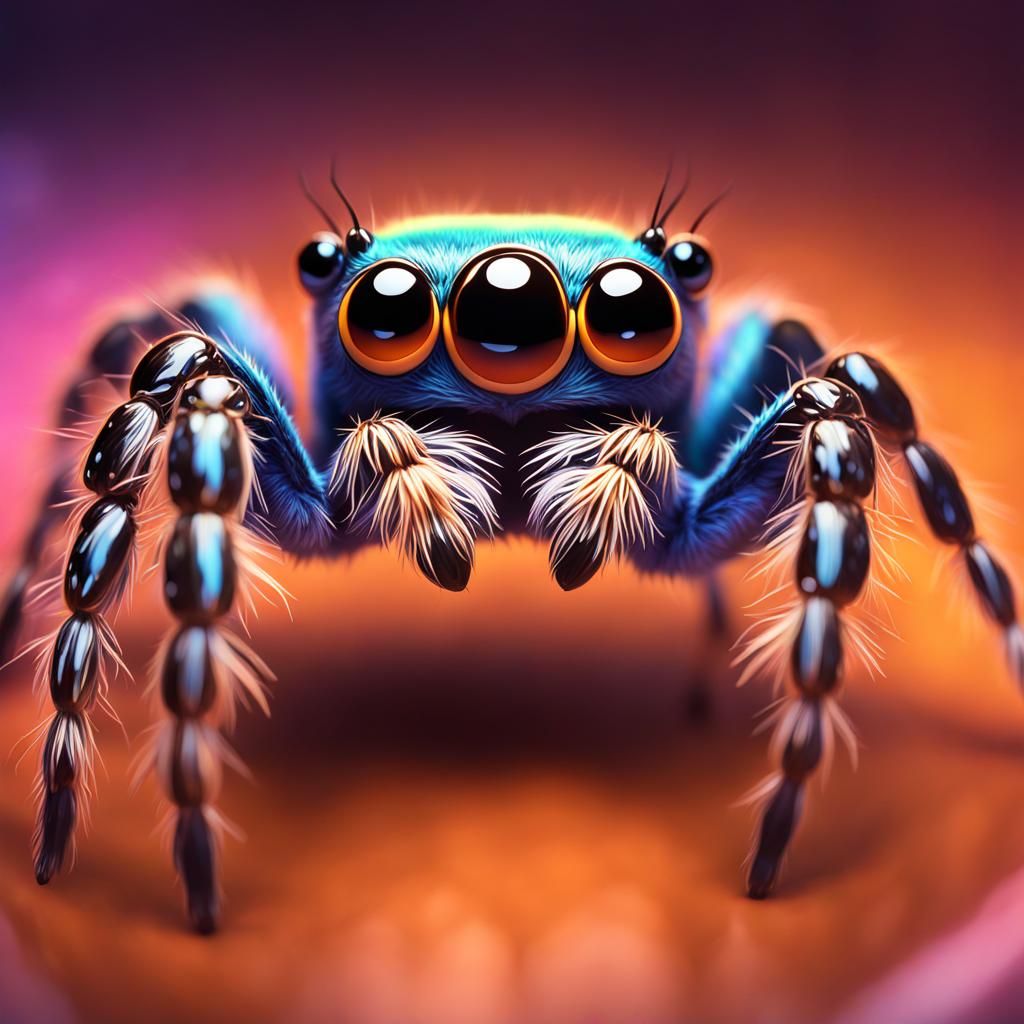 cute jumping spider