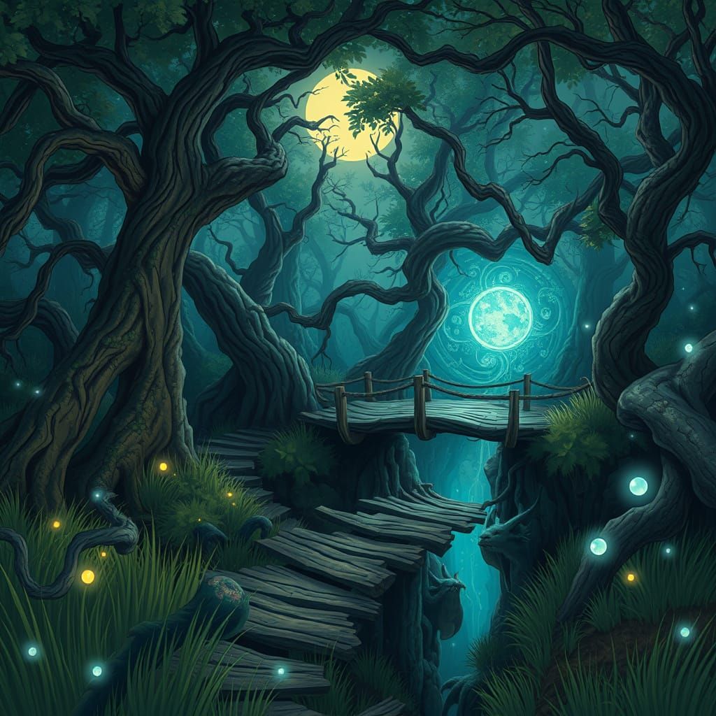 Whispering Forests of Wonder in a Mystical Realm