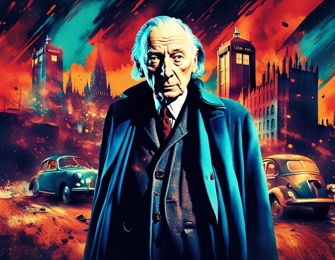Dr. Who Portrait in Gritty Urbancore Style