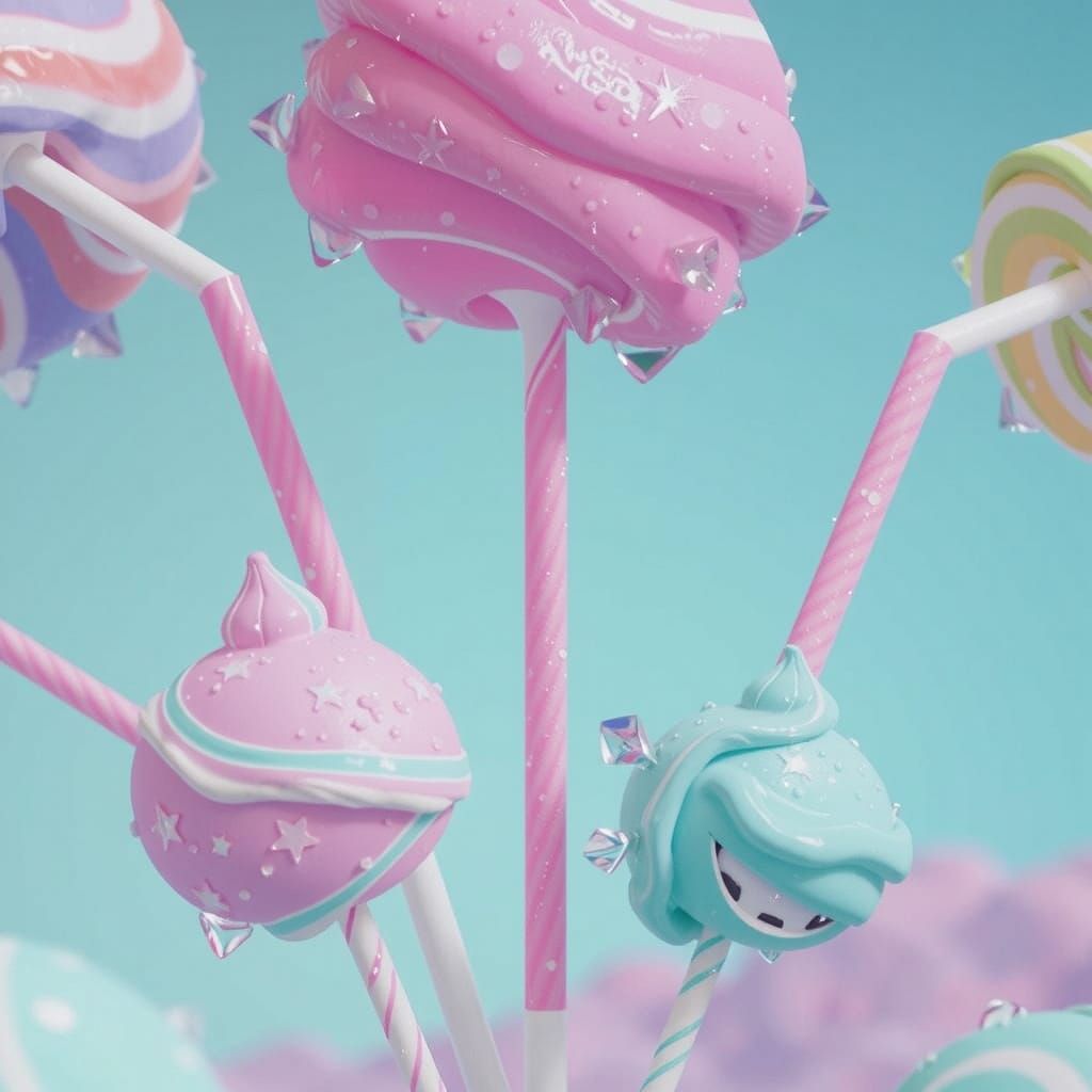 Candy World: A Whimsical Fantasy Landscape