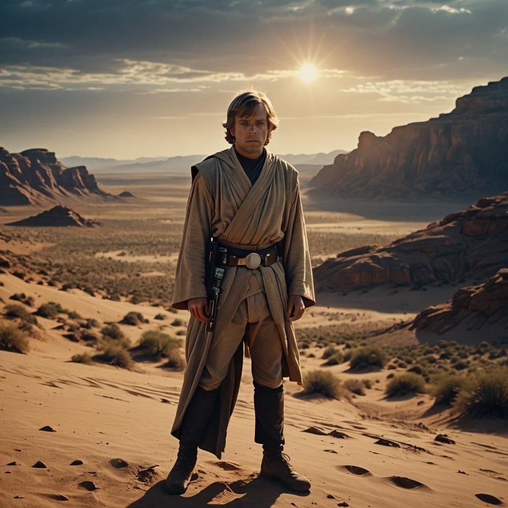 Epic Cinematic Portrait of Luke Skywalker