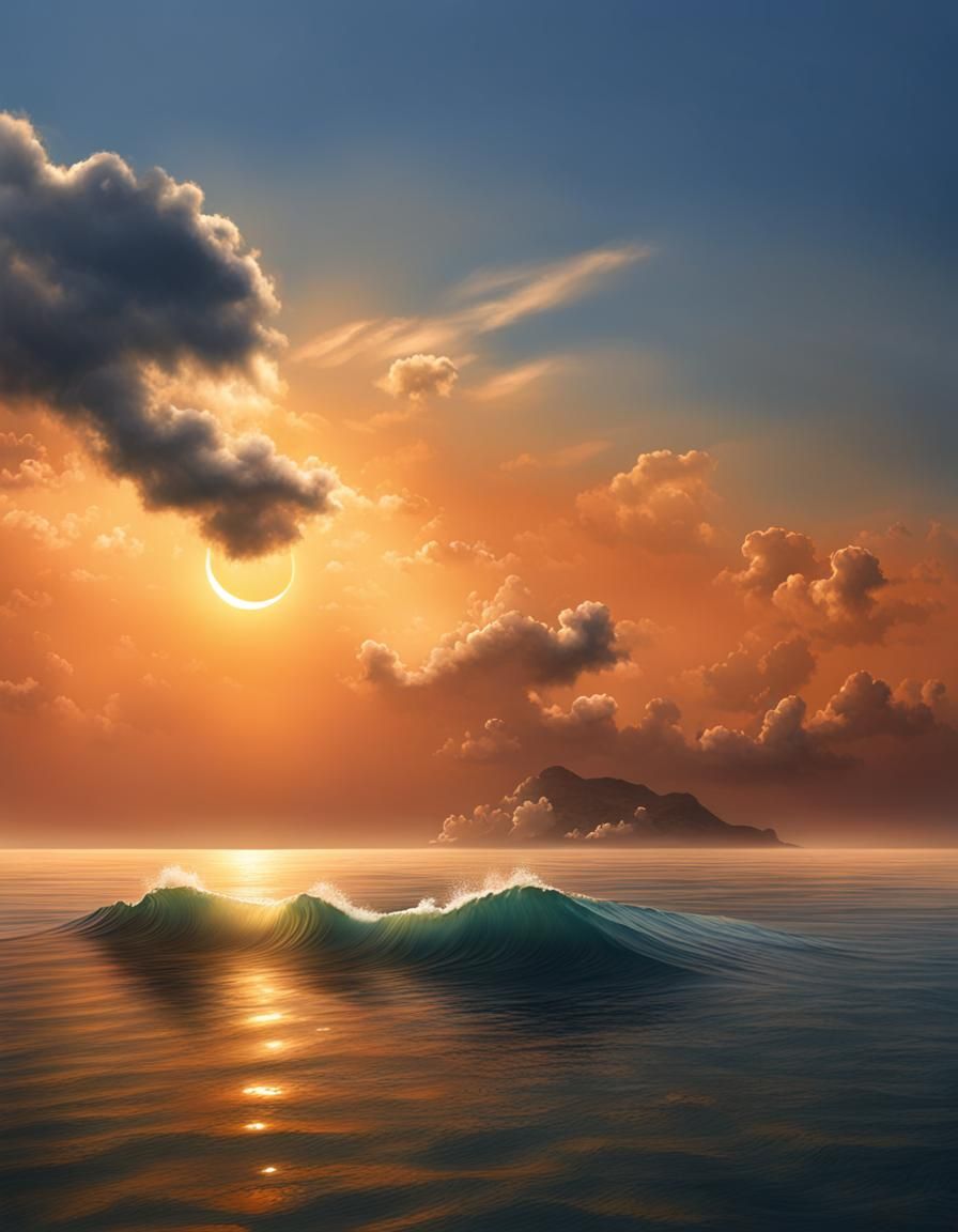 Photorealistic Seascape: Ocean Serenity