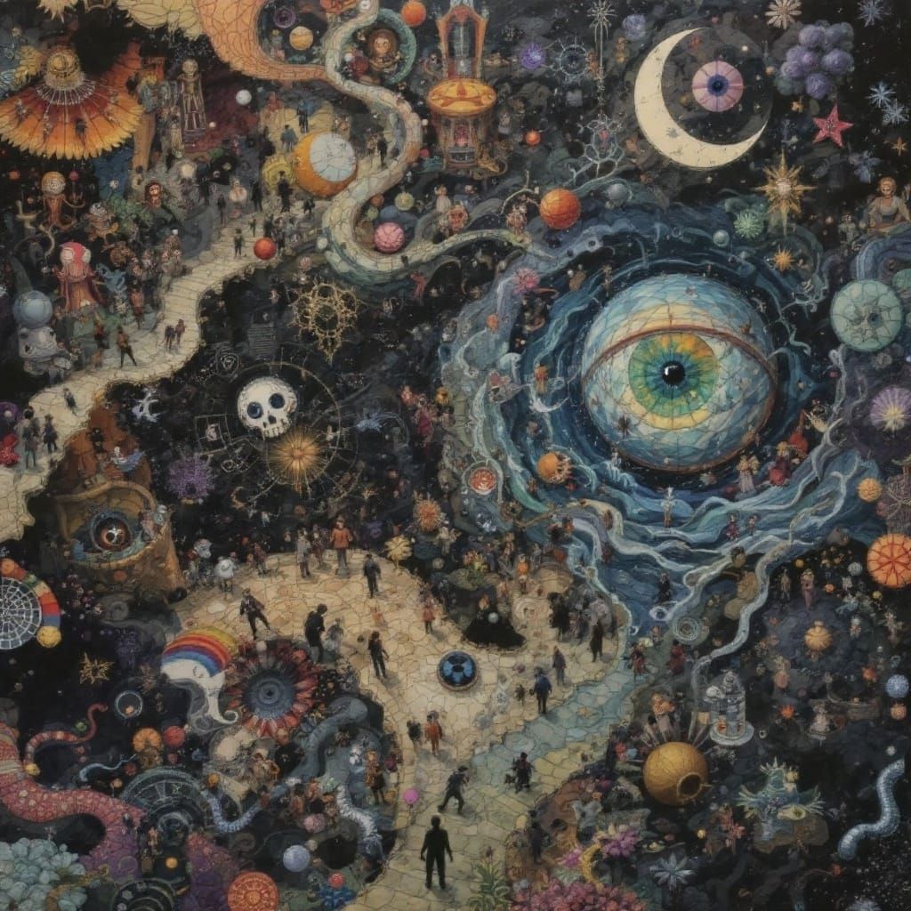 Surreal Mosaic Masterpiece Combines One Piece Characters wit...