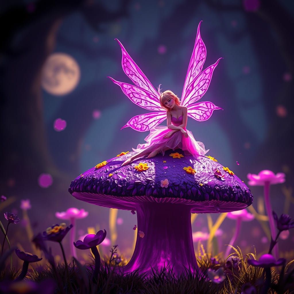 Mystical Purple Realm at Twilight