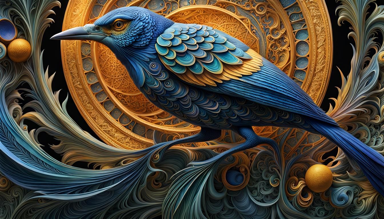 Surreal Bird Species in Dreamlike Watercolor Fantasy
