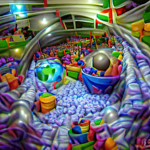90s Discovery Zone Ball Pit in 8K 3D