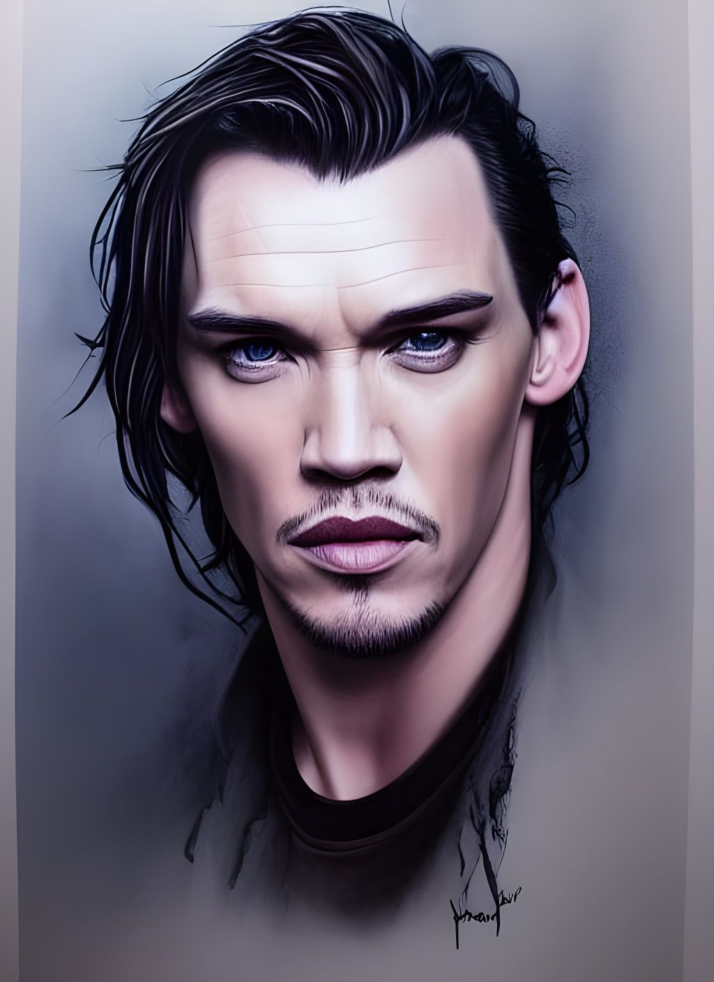 Mesmerizing Portrait in Airbrush Style