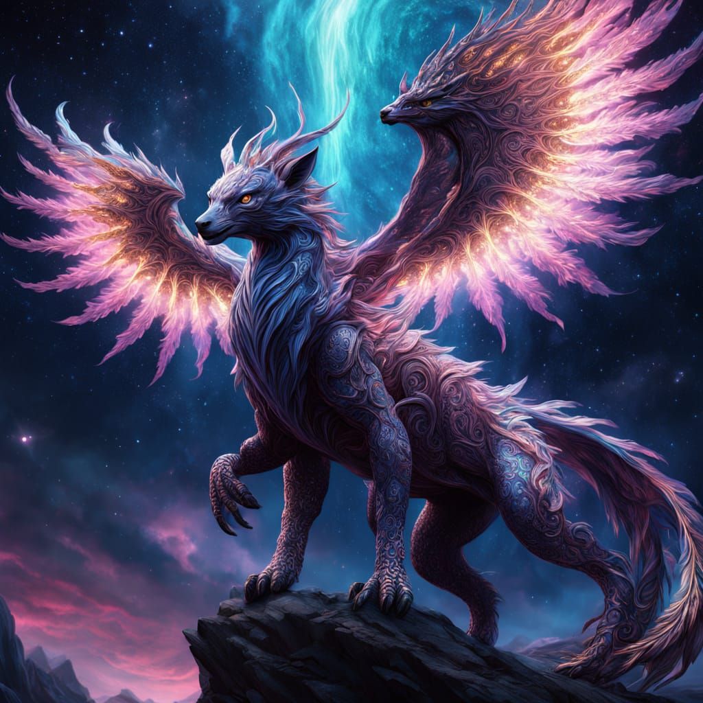 Celestial God in Radiant Splendor