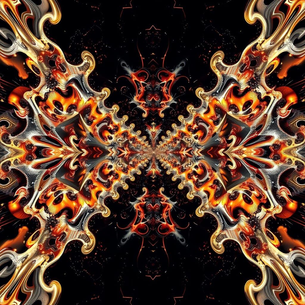 Hypereal Fractal Illusion Infinity Stereogram Art
