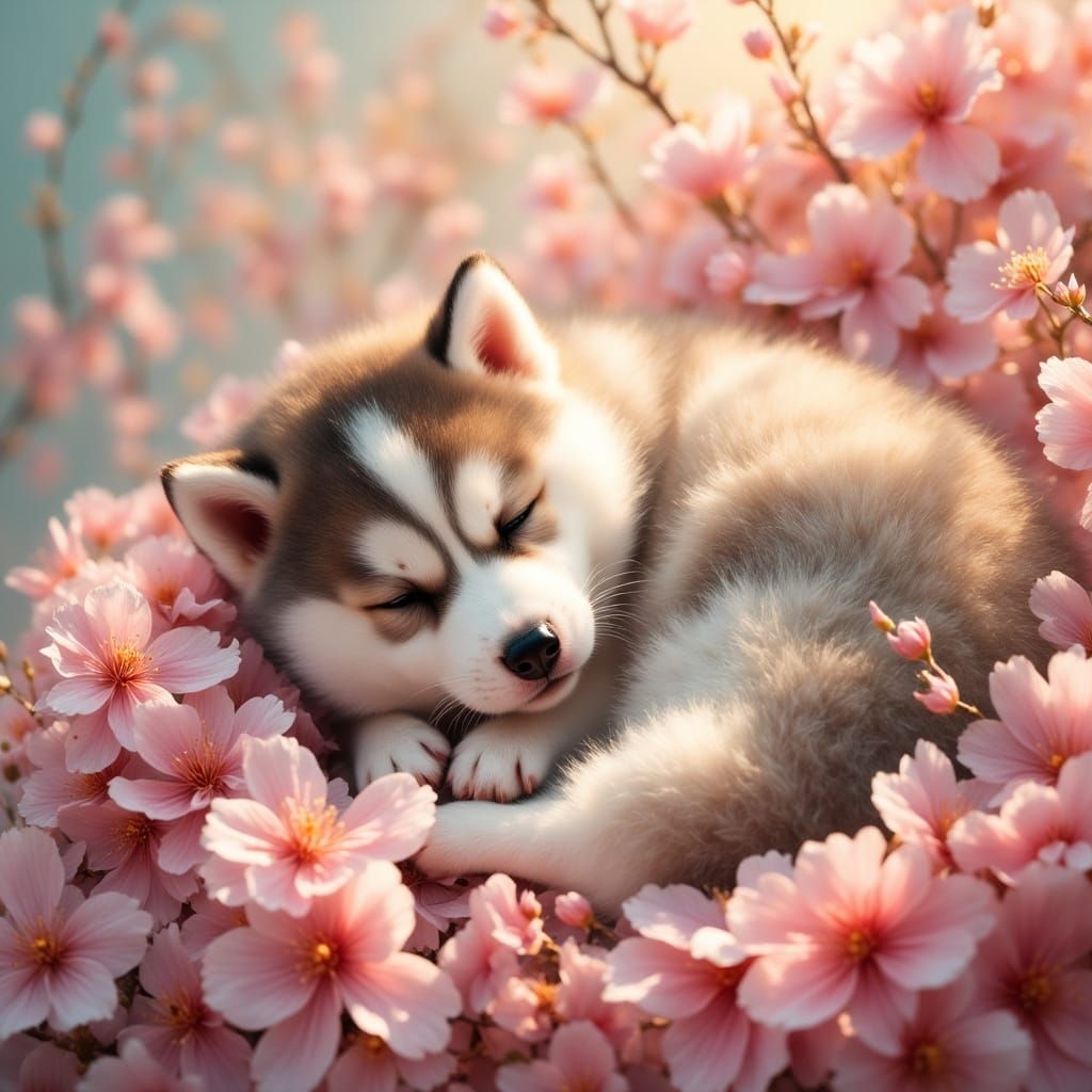 Idyllic Cherry Blossom Dreamscape