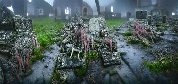Lovecraftian Graveyard: Spirits Rise in Bleak Fantasy