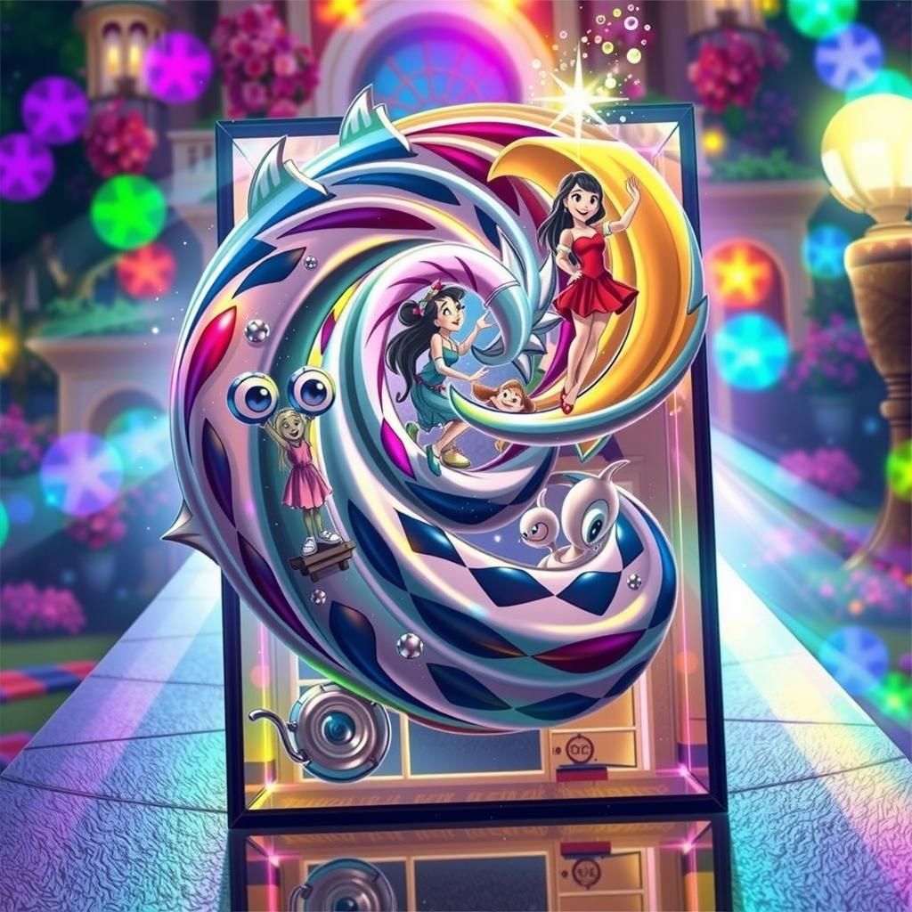 Disney Characters Play in Villa Pool: Miyazaki Style