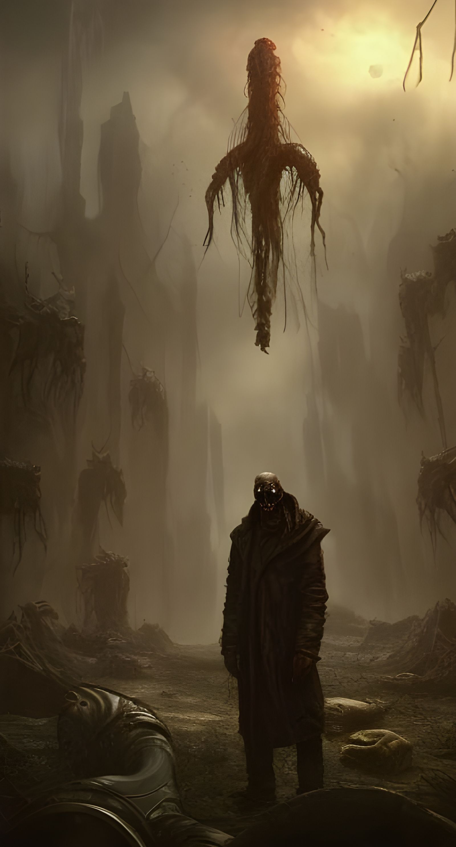 Dark Post-Apocalyptic World Ruined by Elder God