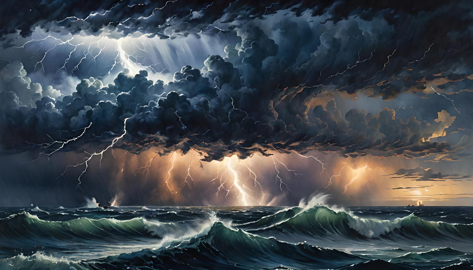 Epic Lightning Storm Reflected in Whale Eye