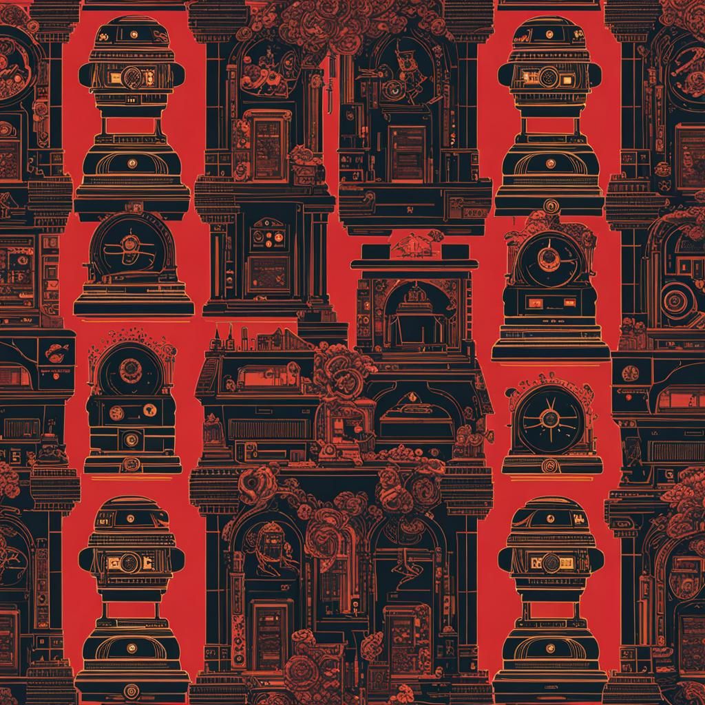 AI Defense System in Cyberpunk Style