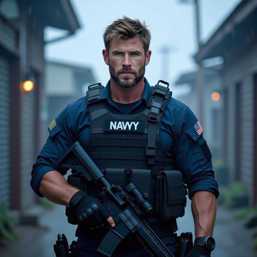 Australian Navy SEAL Character in Action