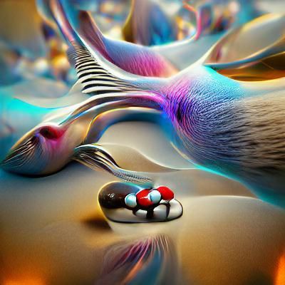 Surreal 3D Concept Art of Dopamine in 8K