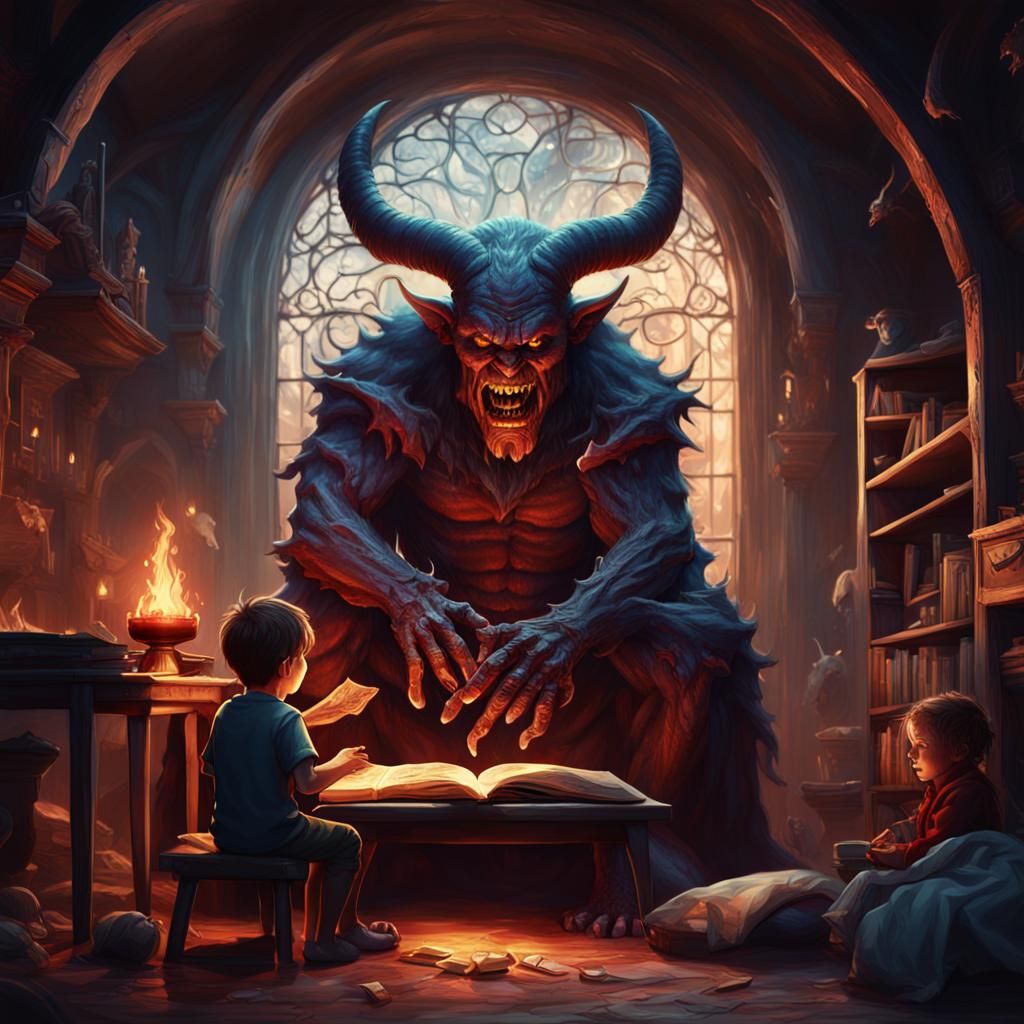Demon Bedtime Story: Fantasy Concept Art