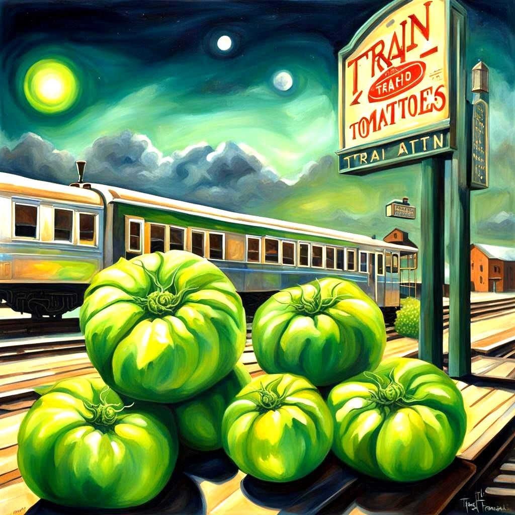 Surreal Fried Green Tomatoes at Train Station