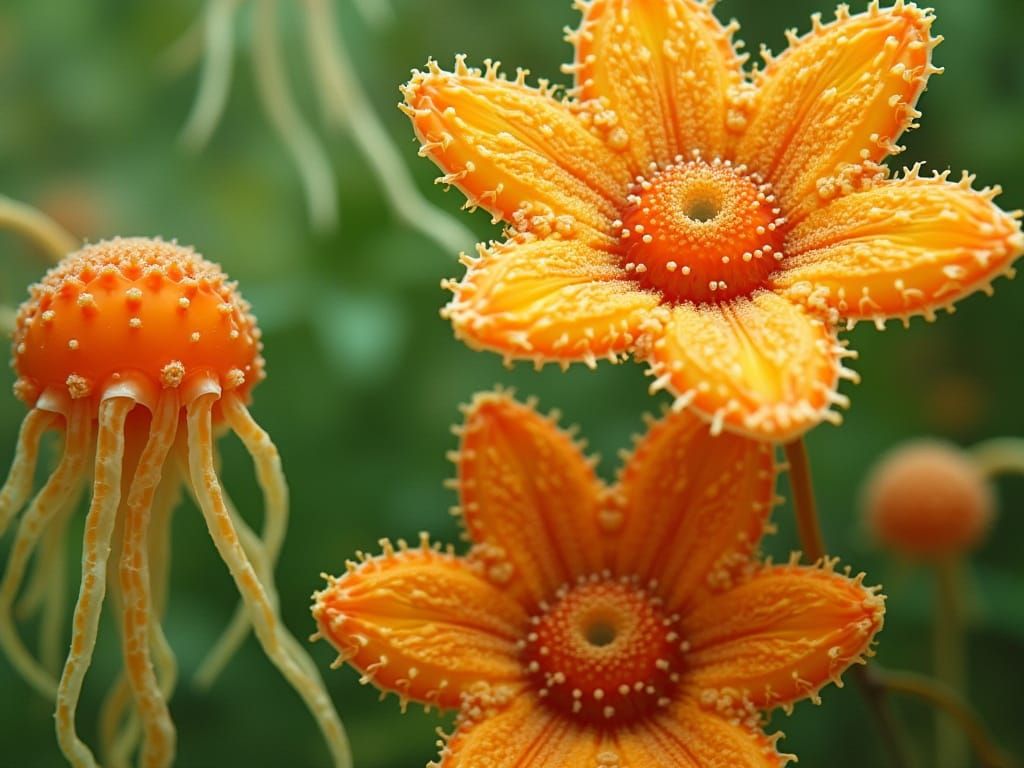 Ethereal Mermaids in Crystal Water, Gothic-Biological Style