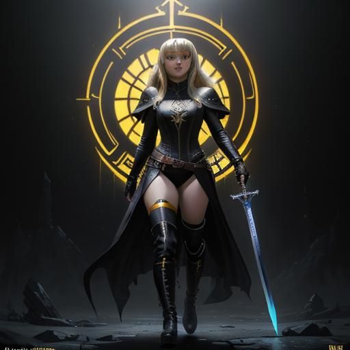 Illyana Rasputina in Leather, Sword in Hand