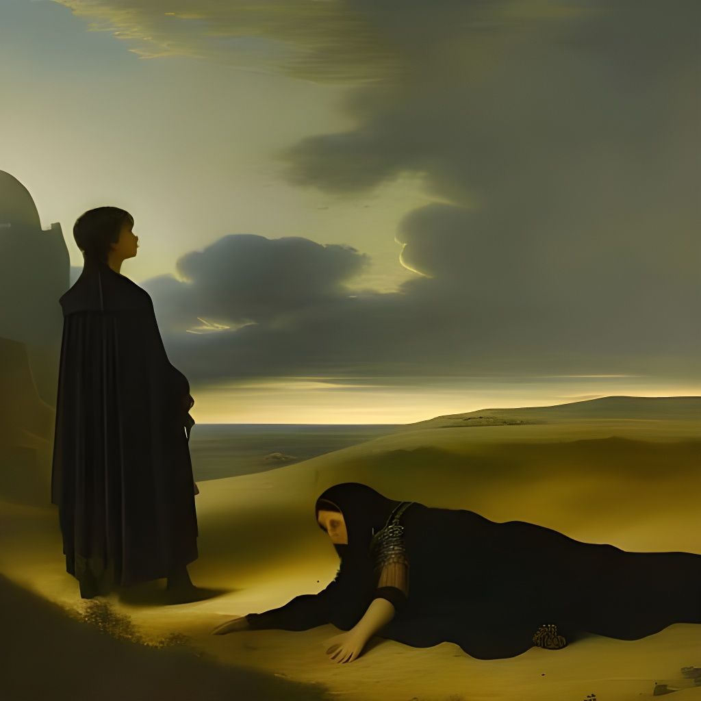 Gypsy Boy in Medieval Dress, Oil Painting