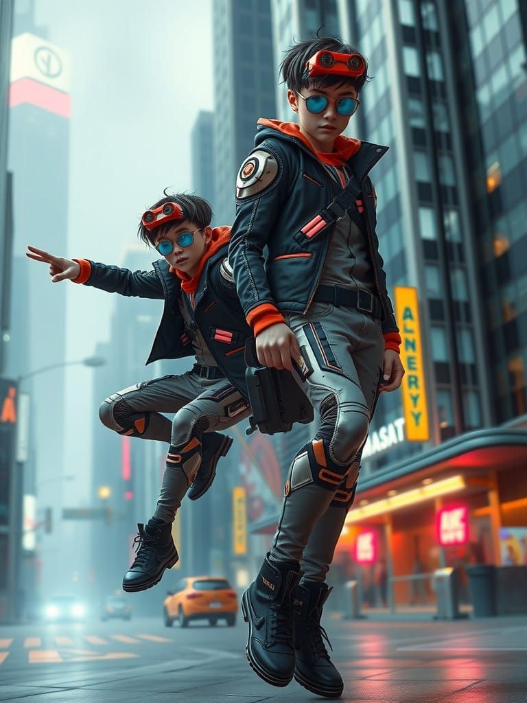 Slightly futuristic attire