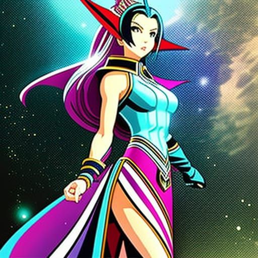 Mel C as Sports General in 90s Pop Art Style