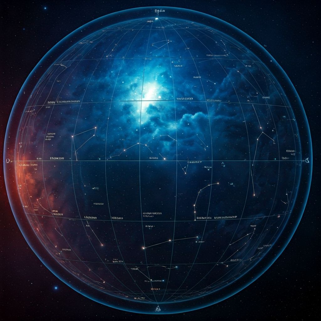 Celestial Atlas: Starry Night Sky Map