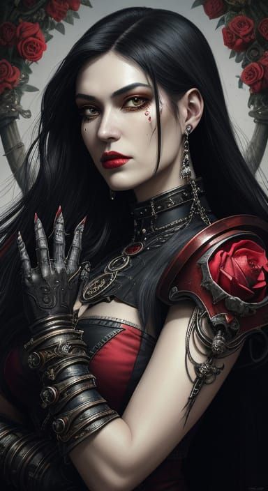 Fantasy art. Blood queen. Vanpirella. D&D character design r...